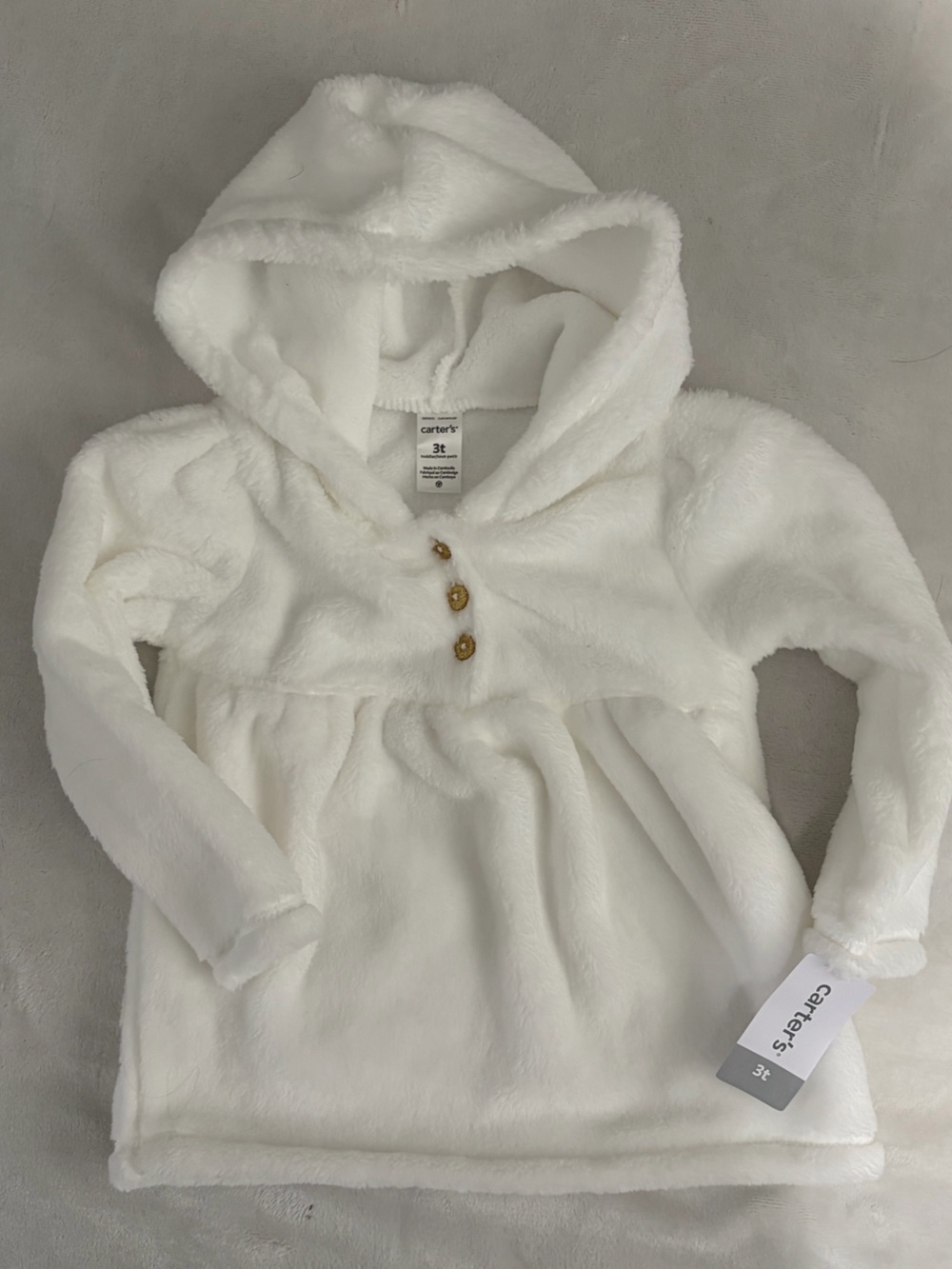 Girls Plush hoodie NWT